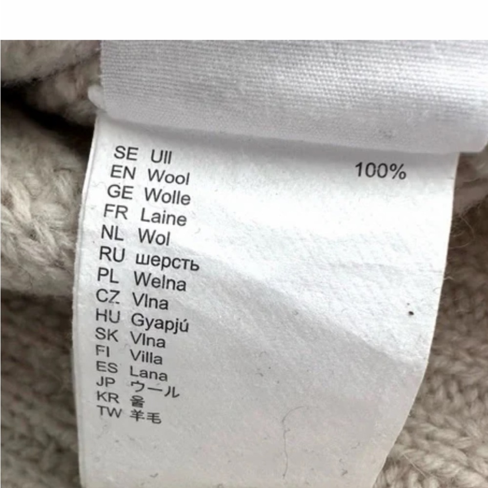 Fjallraven Ovik wool roll neck Women's Cream Turtleneck ribbed Sweater size XS - Picture 14 of 14